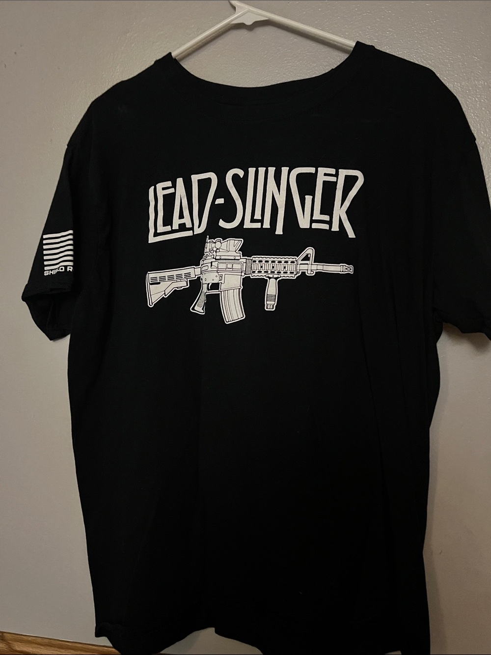 Lead-Slinger Graphic Tee in Black